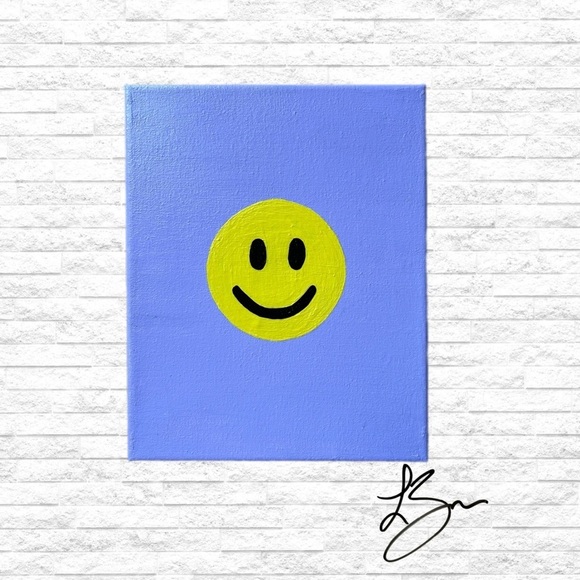 Original “Smiley” Acrylic Painting  on Canvas - Picture 1 of 5